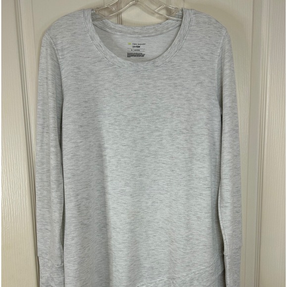 Tek Gear Drytek Women's Long Sleeve Thumb Hole Tunic Top Heather Gray M - Picture 2 of 13